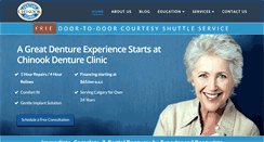 Desktop Screenshot of chinookdentureclinic.com